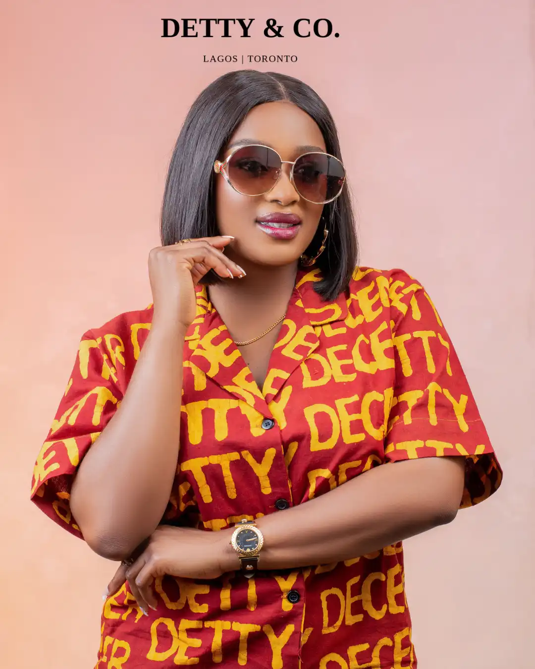 Maroon & Mustard Handcrafted Adire Print - Image 3