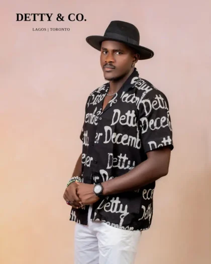 Black & White Handcrafted Adire - Shirt Only