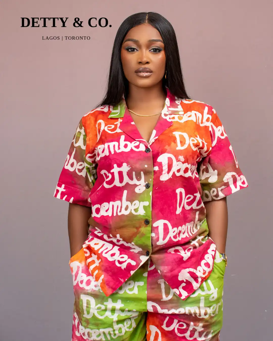 Handcrafted Multicolor Adire Set