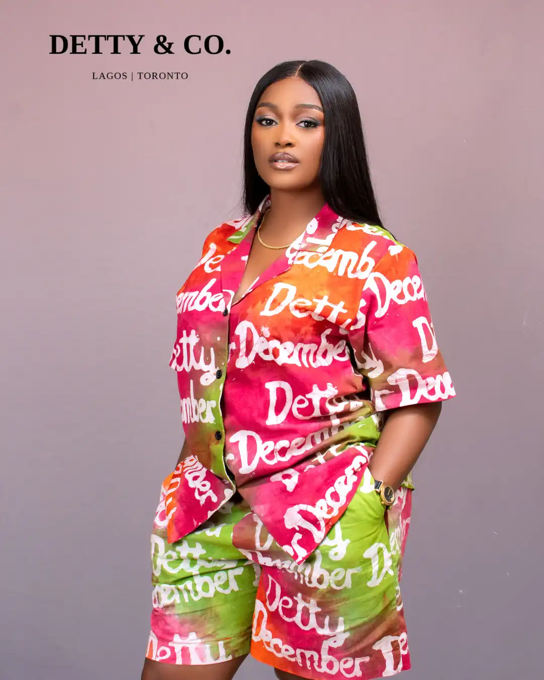 Handcrafted Multicolor Adire Set - Image 2