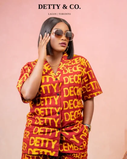 Maroon & Mustard Handcrafted Adire Print