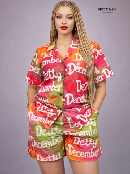 Handcrafted Multicolor Adire Set