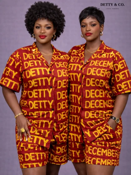 Maroon & Mustard Handcrafted Adire Print